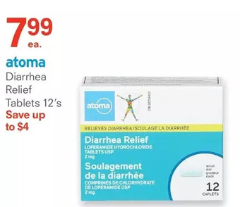 Guardian Pharmacy Atoma diarrhea relief tablets offer