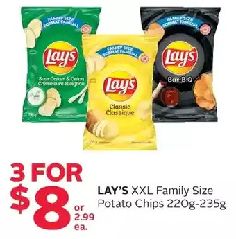 Rexall Lay's xxl family size potato chips offer