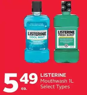 Rexall Listerine mouthwash offer
