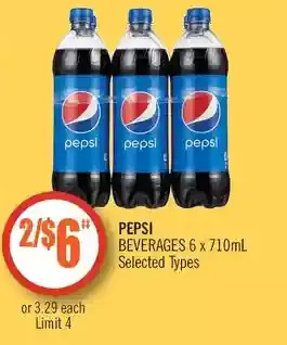 Shoppers Drug Mart Pepsi beverages offer