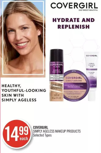 Shoppers Drug Mart Covergirl simply ageless makeup products offer