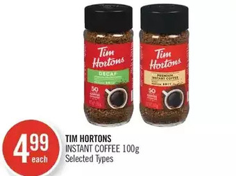 Shoppers Drug Mart Tim hortons instant coffee offer