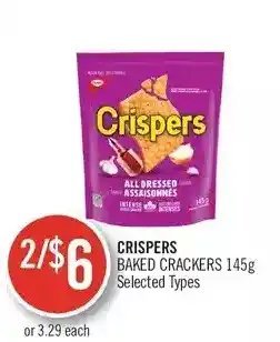 Shoppers Drug Mart Crispers baked crackers offer