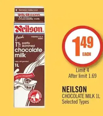 Shoppers Drug Mart Neilson chocolate milk offer