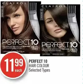 Shoppers Drug Mart Perfect 10 hair colour offer