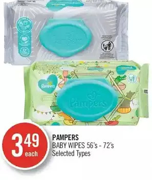 Shoppers Drug Mart Pampers baby wipes offer
