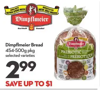 Longo's Dimpflmeier bread offer