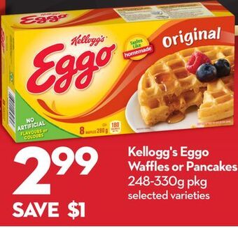 Longo's Kellogg's eggo waffles or pancakes offer