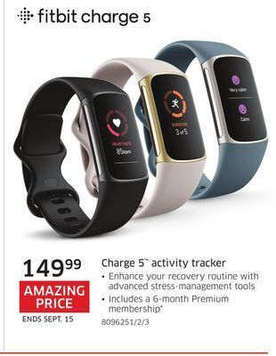 The Source Fitbit charge 5 activity tracker offer