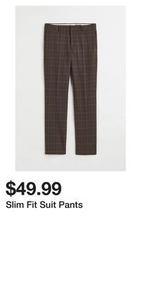 H&M Slim fit suit pants offer