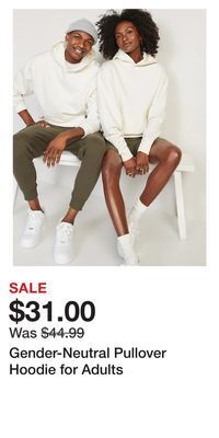 Old Navy Gender-neutral pullover hoodie for adults offer