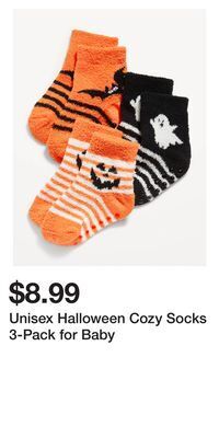 Old Navy Unisex halloween cozy socks 3-pack for baby offer