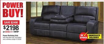 Bad Boy Superstore Power reclining sofa offer
