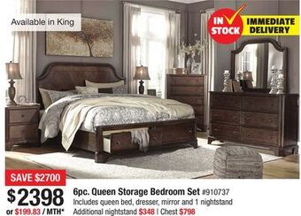 Bad Boy Superstore Mth 6pc. queen storage bedroom set offer