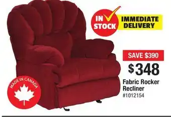 Bad Boy Superstore Fabric rocker recliner offer