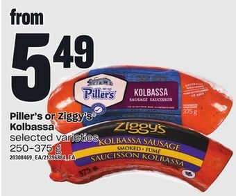 Independent City Market Piller's or ziggy's® kolbassa, 250-375 g offer