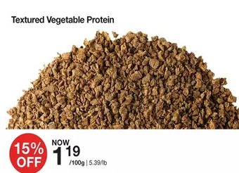Bulk Barn Textured vegetable protein offer