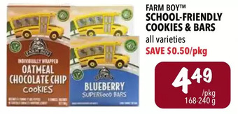 Farm Boy Farm boy school-friendly cookies & bars offer