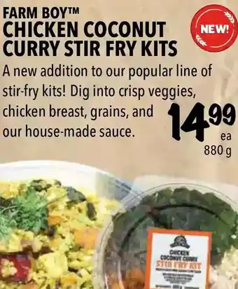 Farm Boy Farm boy chicken coconut curry stir fry kits offer