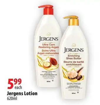 London Drugs Jergens lotion offer