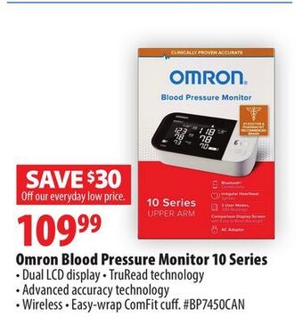 London Drugs Omron blood pressure monitor 10 series offer