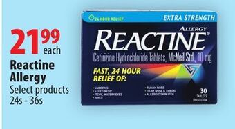 London Drugs Reactine allergy offer