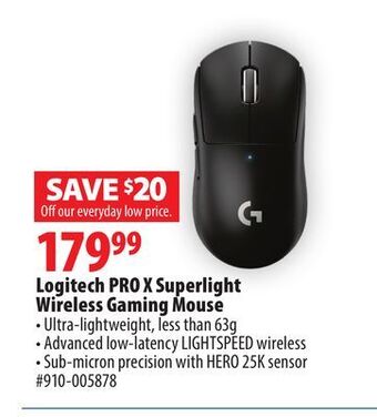 London Drugs Logitech pro x superlight wireless gaming mouse offer