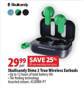 London Drugs Skullcandy dime 2 true wireless earbuds offer