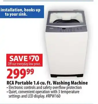 London Drugs Rca portable 1.6 cu. ft. washing machine offer