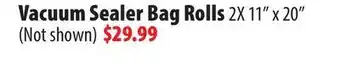 London Drugs Cuisinart vacuum sealer bag rolls offer
