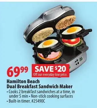 London Drugs Hamilton beach dual breakfast sandwich maker offer