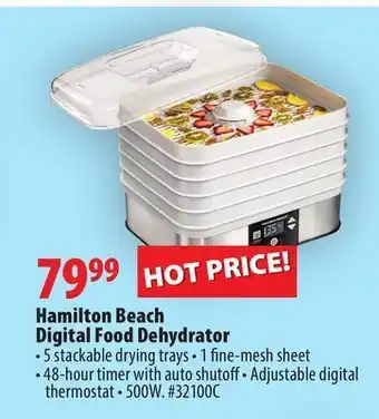 London Drugs Hamilton beach digital food dehydrator offer
