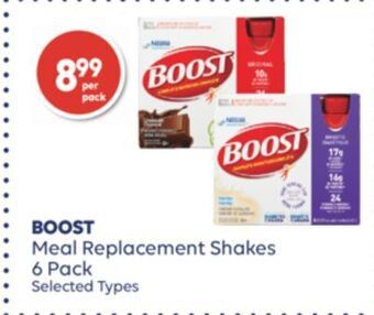 Shoppers Drug Mart Boost meal replacement shakes offer