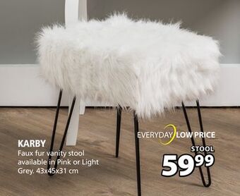 JYSK Karby vanity stool offer