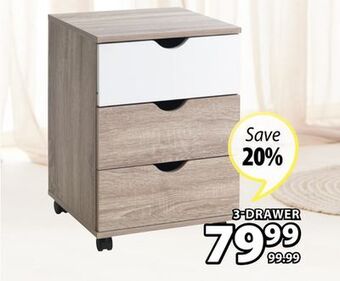 JYSK Abbetved office drawer unit offer