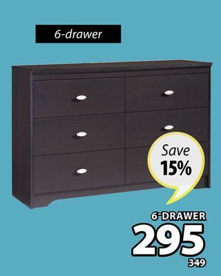 JYSK Dunbar 6-drawer chest offer