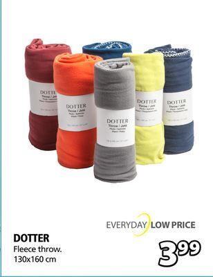 JYSK Dotter fleece throw offer