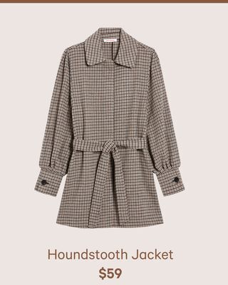 Joe Fresh Houndstooth jacket offer