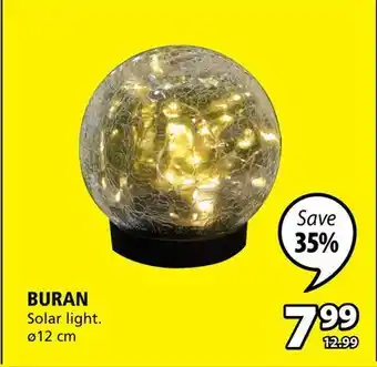 JYSK Solar light buran offer