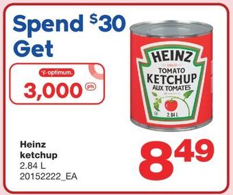 Wholesale Club Heinz ketchup, 2.84 l offer