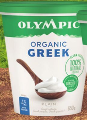 Walmart Olympic organic greek yogurt offer