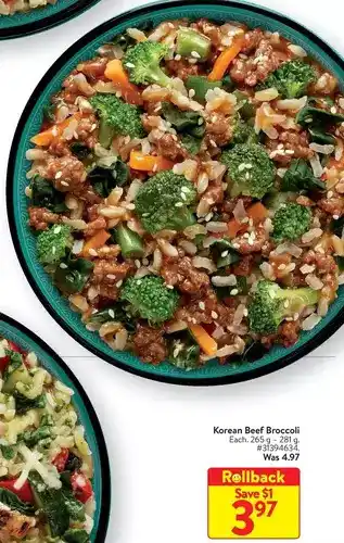 Walmart Life cuisine korean beef broccoli offer
