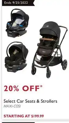 Maxi-cosi select car seats & strollers