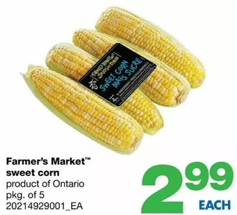 Wholesale Club Farmer's market sweet corn offer