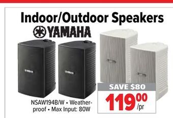 2001 Audio Video Indoor/outdoor speakers offer