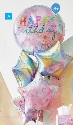 Party City Girl-chella balloon bouquet, 5-pc offer