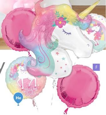 Party City Enchanted unicorn balloon bouquet, 5-pk offer