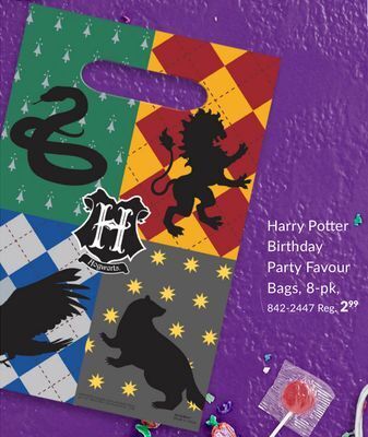Party City Harry potter birthday party favour bags, 8-pk offer