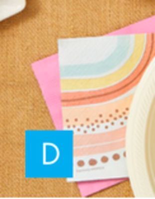Party City Rainbow boho beverage napkins, 16-pk offer