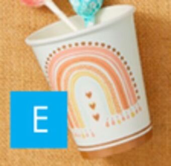 Party City Rainbow boho paper cup, 9-oz, 8-pk offer
